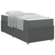 Letto singolo | Letto per adulti | Struttura del letto Grigio scuro 90 x 200 cm Tessuto