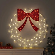 Corona con 60 LED Bianco caldo 76 x 76 x 8,5 cm Acrilico 42019121