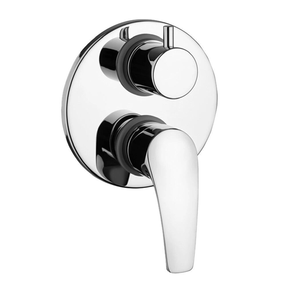 Set miscelatori lavabo bidet e doccia a due vie cromato New Berry di Paini Rubinetterie