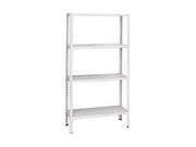 SCAFFALE IN KIT 4 RIPIANI BIANCO  4 ripiani cm.80x30x151h.    PROMETAL