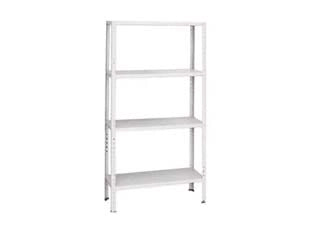SCAFFALE IN KIT 4 RIPIANI BIANCO  4 ripiani cm.80x30x151h.    PROMETAL