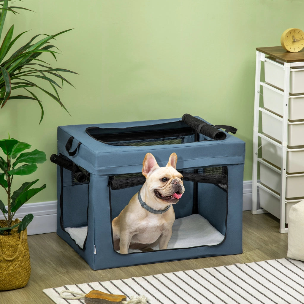 Sac de transport pliable per animali domestici ¨C zephmum ¨C blu nero 69x51x51 cm