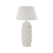 Lampada da tavolo Stencil, Luce da scrivania, Luminaria da ufficio, Lampada da lavoro, Bianco, 45x45 h83 cm