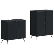 Set di Armadi da Bagno da 2 Pezzi BREDA Nero 3417640
