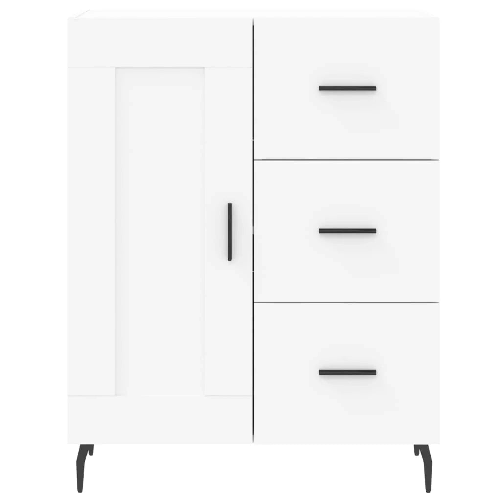 Buffet credenza cassettiera armadio mobile contenitore organizer cucina soggiorno salotto alto 69,5 x 34 x 180 cm legno ingegnerizzato bianco 02_0032682