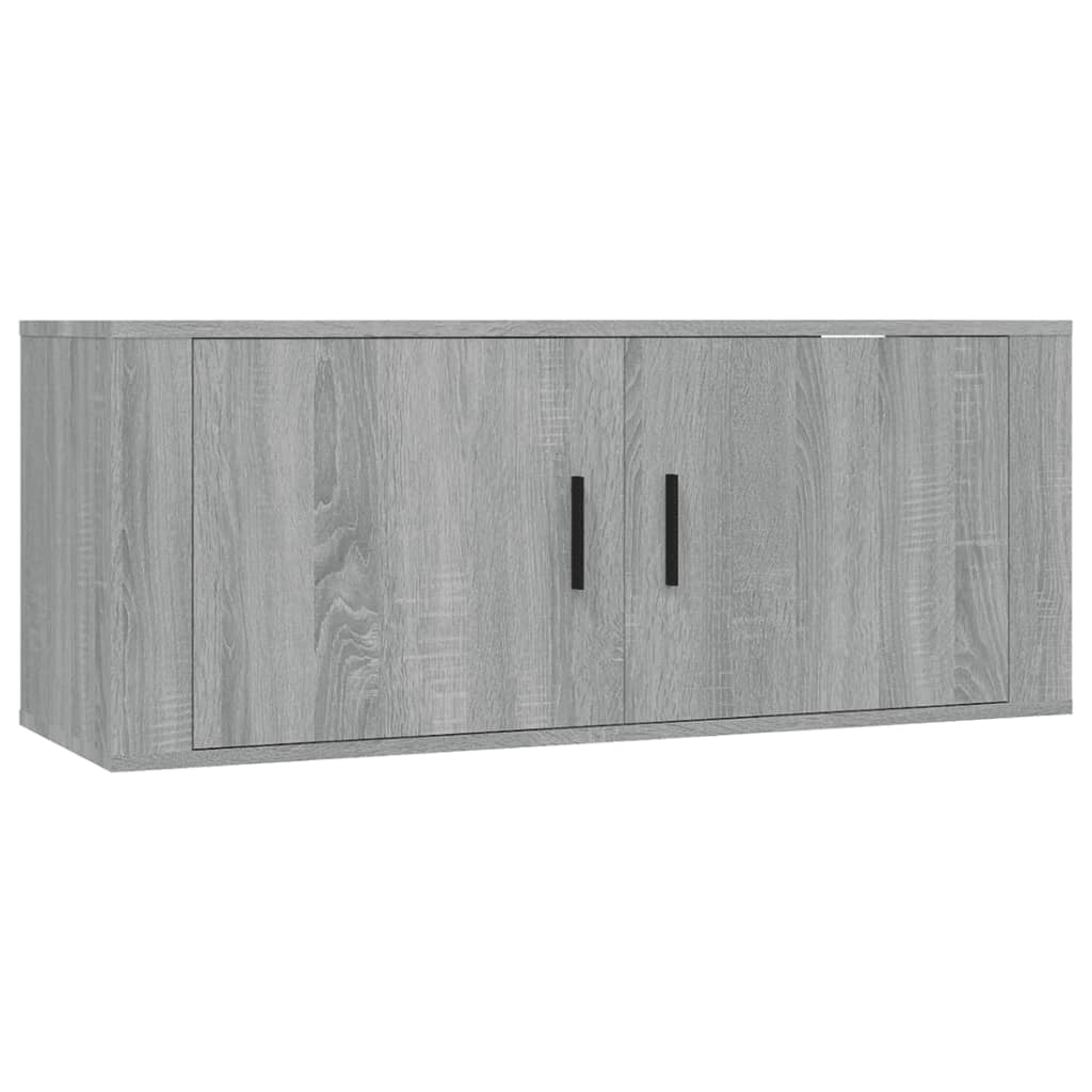 Mobile TV multimediale scaffale TV credenza mobile TV sala da pranzo soggiorno camera da letto a parete Sonoma 100 x 34,5 x 40 cm grigio 02_0028174