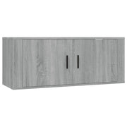 Mobile TV multimediale scaffale TV credenza mobile TV sala da pranzo soggiorno camera da letto a parete Sonoma 100 x 34,5 x 40 cm grigio 02_0028174