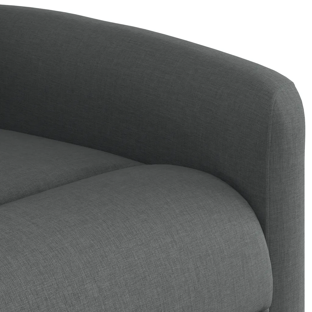 Divano Sedia-Poltrona Reclinabile in Tessuto Grigio Scuro 860174