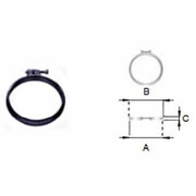Fascetta bloccaggio per inox ner o d.080 b08wym271g