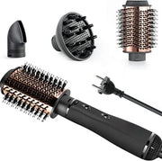 Spazzola elettrica per capelli - Spazzola a calore - Spazzola per capelli rotonda - Spazzola anticalvizie - Nero