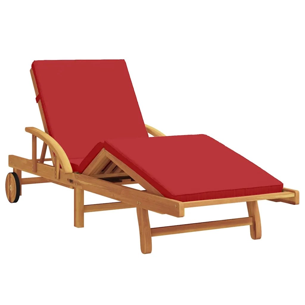 Lettino da sole 2 pcs Rosso 200 x 67 x 84 cm 3325183