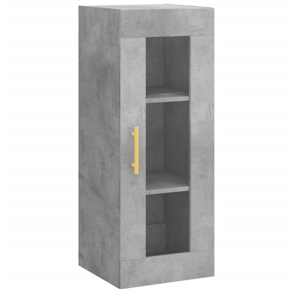 Buffet credenza cassettiera mobiletto mobile contenitore organizer cucina soggiorno salotto alto 34,5 x 34 x 180 cm legno ingegnerizzato grigio 02_0034412