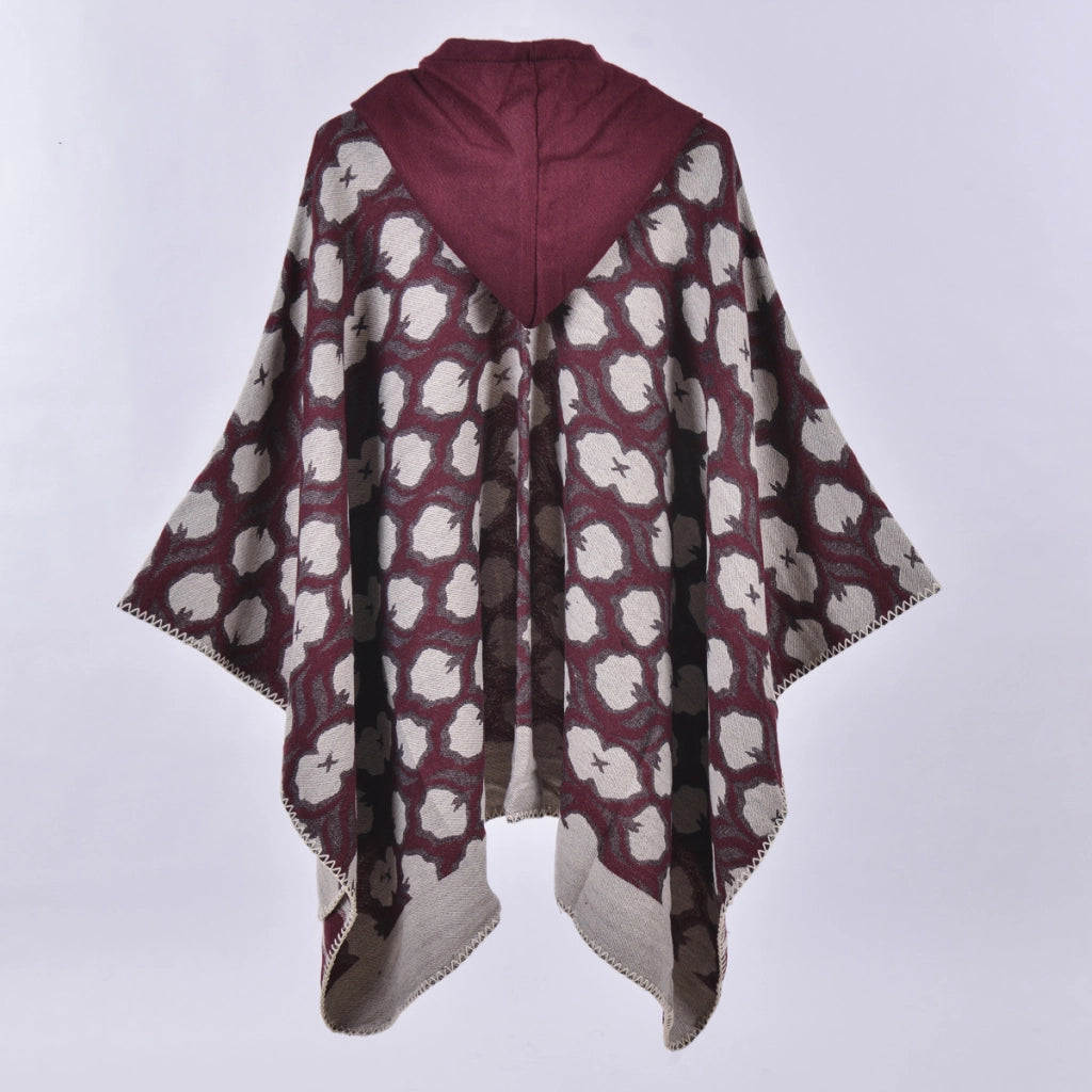 Sciarpa da donna spessa in jacquard di cashmere a righe, stile europeo e americano.