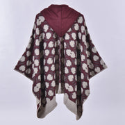 Sciarpa da donna spessa in jacquard di cashmere a righe, stile europeo e americano.