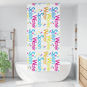 vidaXL Tenda a Rullo Doccia 90x240 cm Larghezza Tessuto 86 cm