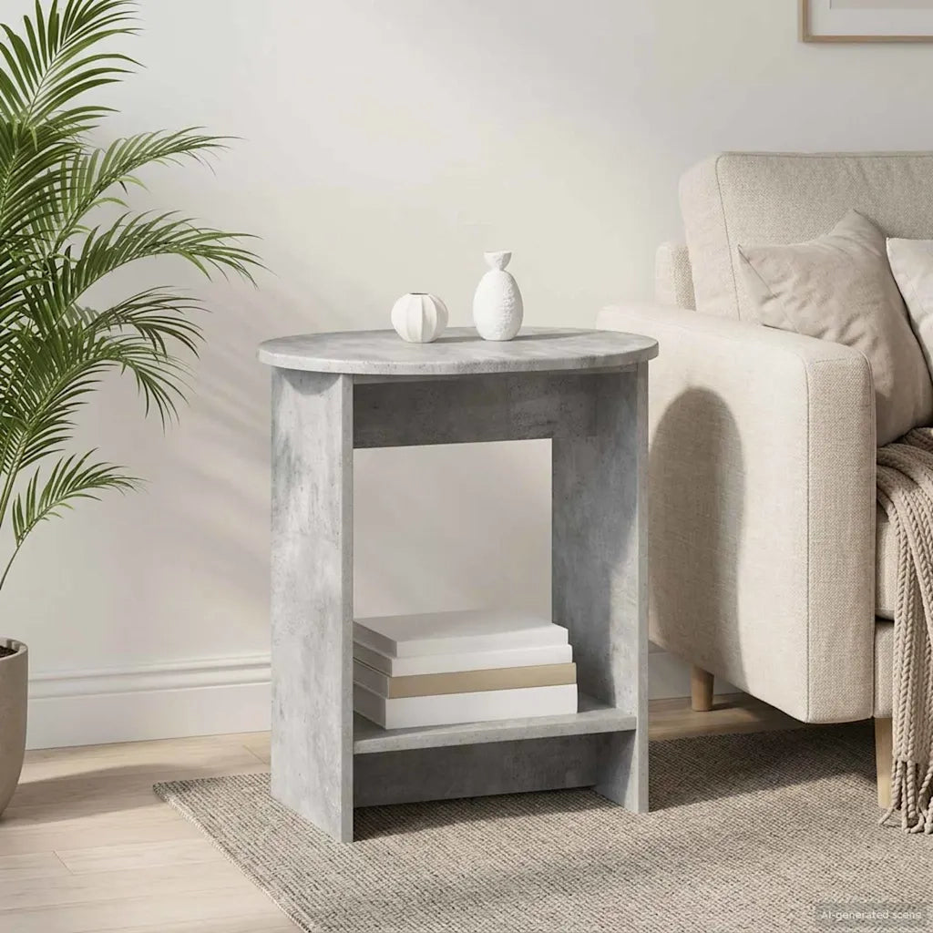 Tavolo laterale Grigio Cemento 50 x 39,5 x 55 cm 899855