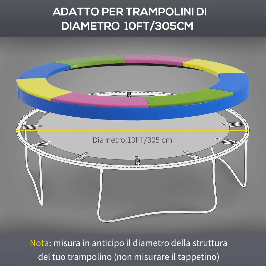 Copertura Tappeto Elastico Pieghevole Portatile ¨C zephmum ¨C Multicolore Plastica PE Schiuma 305x30 cm