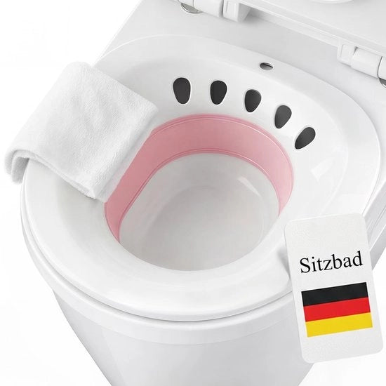 Bidet Ergonomico Opvougliabile - Per la Pulizia Intima - Adatto per la maggior parte dei Water Closet - Realizzato con Materiali di Alta Qualità - Progettato per la Massima Igiene e per Risparmiare Spazio - Codice prodotto: 123456, Modello: Zitbad