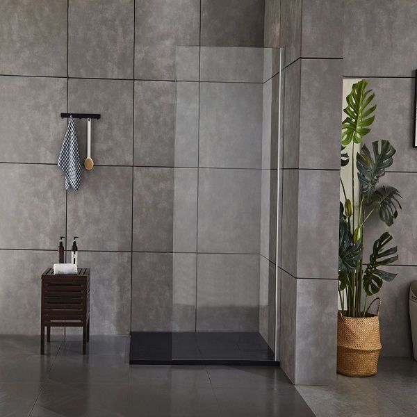 Piatto doccia in acrilico STONE ESSENCE - Nero antracite - Misura: 80 x 160 cm