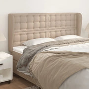Testiera ad Orecchio-Testata con Orecchie Cappuccino 203x23x118/128 cm in Similpelle 187864