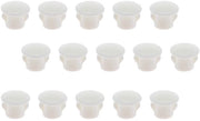 Gatstecchiere 100 Stuks - Bianco Plastica - Diametro Fondamentale 7 mm - Altezza 8 mm - Diametro Bocchetta 10 mm - Facili da Utilizzare - Coperture di Fessura