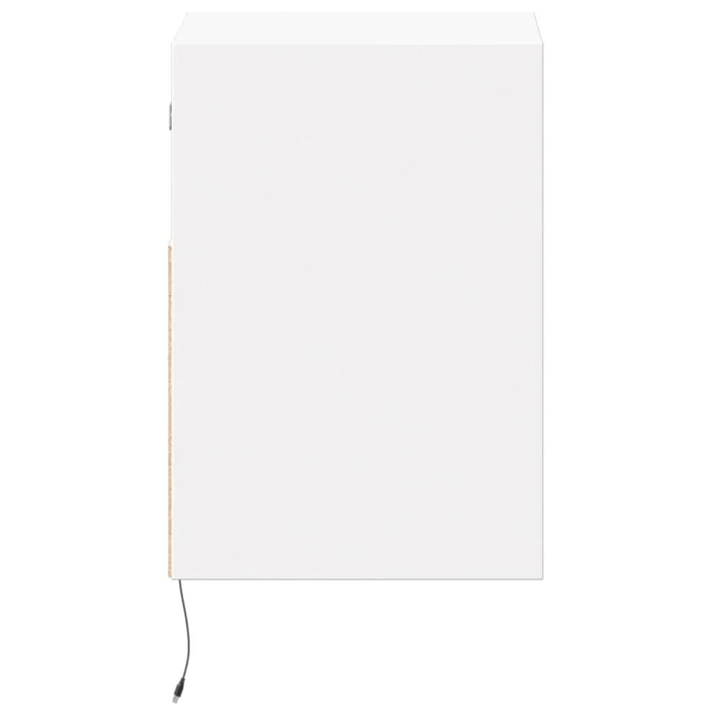 Mobile TV multimediale scaffale TV credenza mobile TV parete attrezzata per sala da pranzo soggiorno camera da letto con luci LED 41 x 31 x 45 cm bianco 02_0027890