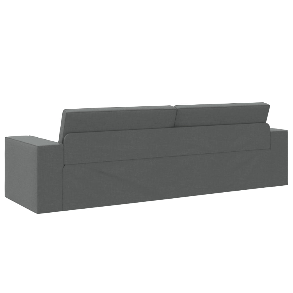 Divano Letto 2-in-1 Grigio Scuro 245x150x60.5 cm Tessuto