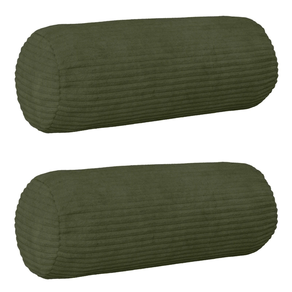 Federa 2 pcs HEERLEN Verde Ø 15 x 40 cm corduroy 923261