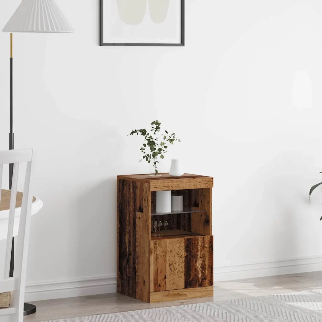 Credenza | Madia LED Legno vecchio 41 x 37 x 67 cm Legno multistrato