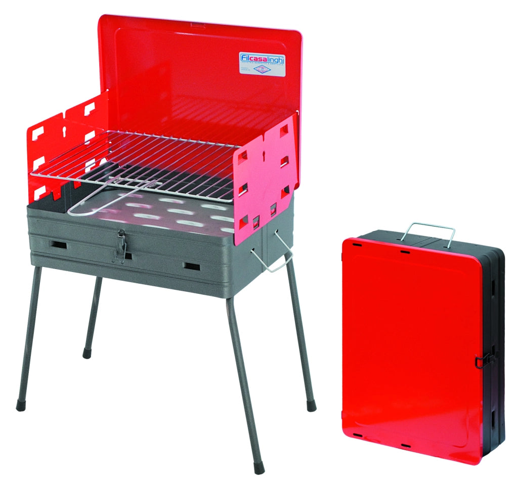 BARBECUE RICHIUDIBILE IN VALIGETTA HAPPY cm. 41x30x48 h