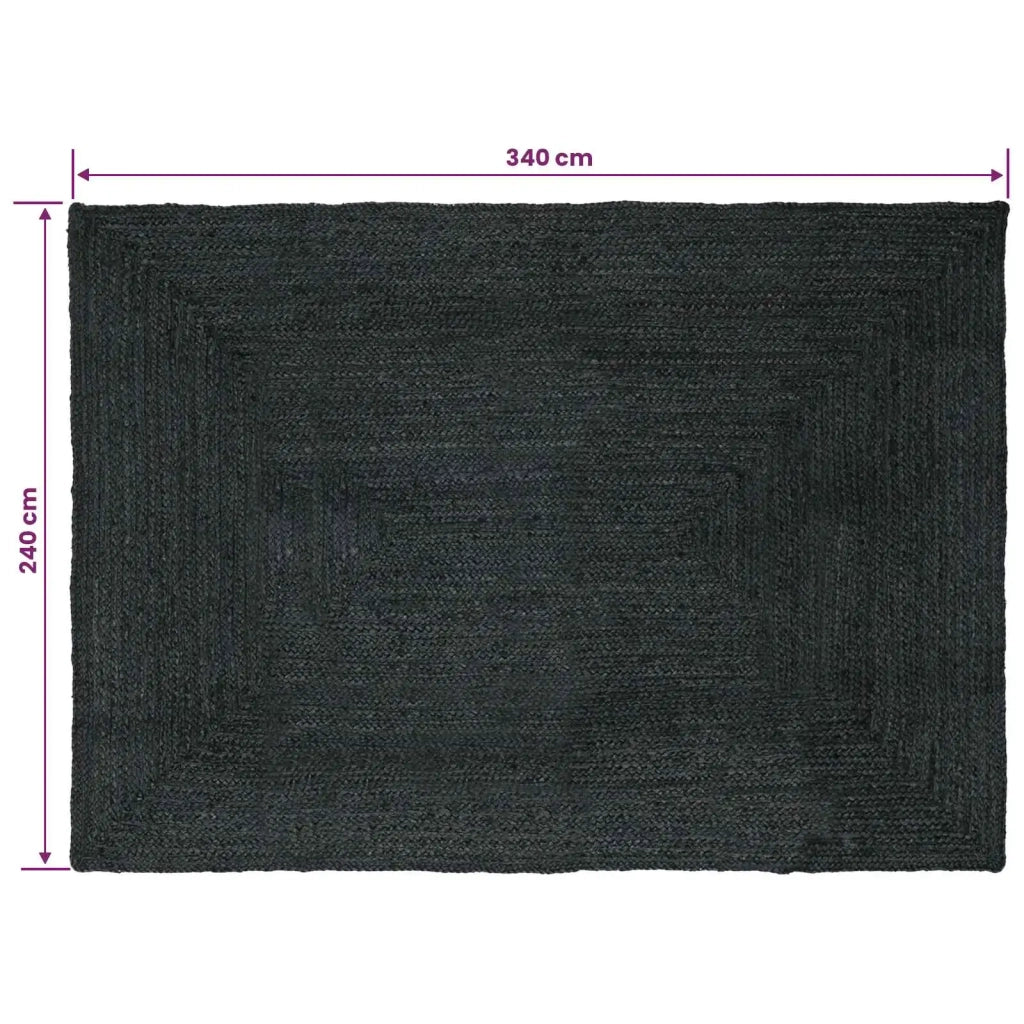 Tappeti per area Rettangolare Grigio Scuro 240 x 340 cm Juta 42010443