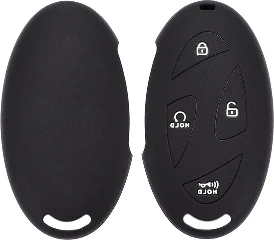 Accessori per chiave - Pomo a silicone per Hyundai IONIQ 6 Grandeur GN7 Kona Ev 2023 - Comando a distanza per auto - Nero - 5/7 pulsanti