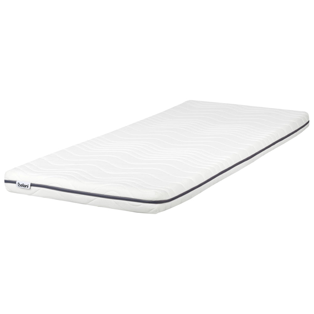 Materasso in Schiuma Viscoelastica Durezza Media Grigio e Bianco 90 x 200 cm Fodera con cerniera
