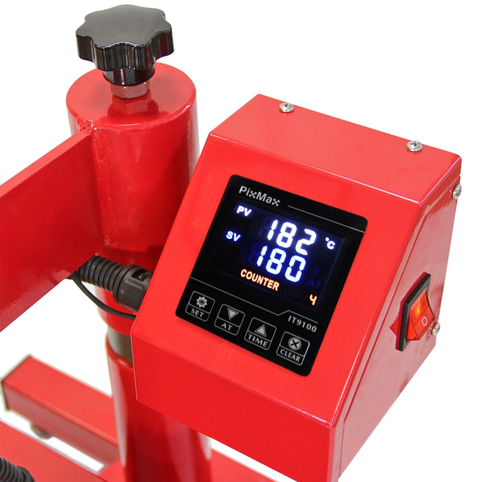 Plotter per Taglio Vinile Guida Laser Abbonamento 12 Mesi Software da Taglio - LED - 720mm & Termopressa per Sublimazione Basculante Pressa a Caldo - 38x38cm