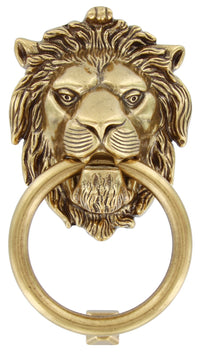 battente anticato mod."leone" art. 26027 altezza 190 mm finitura oro valenza cod:ferx.10315