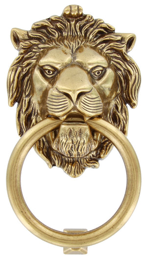 battente anticato mod."leone" art. 26027 altezza 190 mm finitura oro valenza cod:ferx.10315