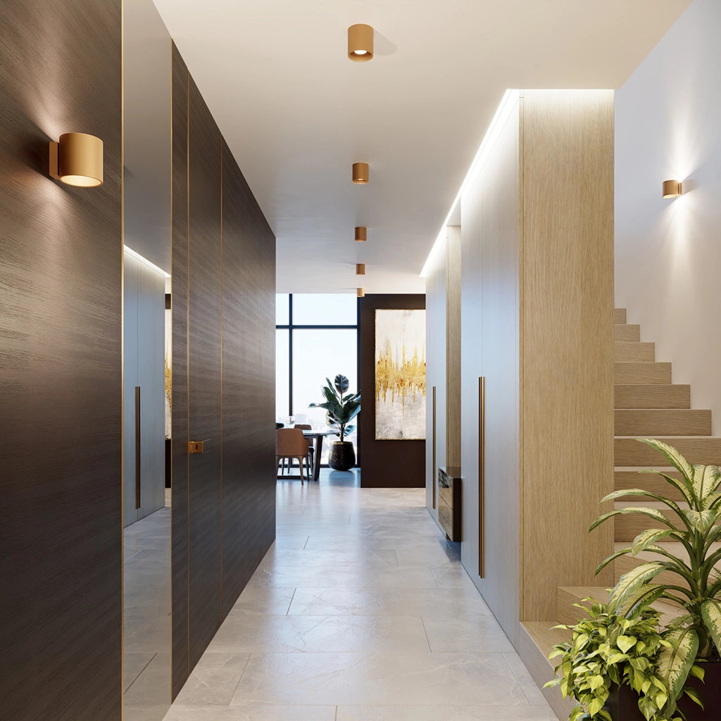 Spot soffitto tondo oro Ø10 10W GU10 RONDEO Pure Lume
