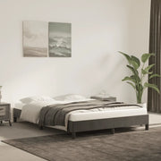 Giroletto senza Materasso Grigio Scuro 140x190 cm Velluto 346971