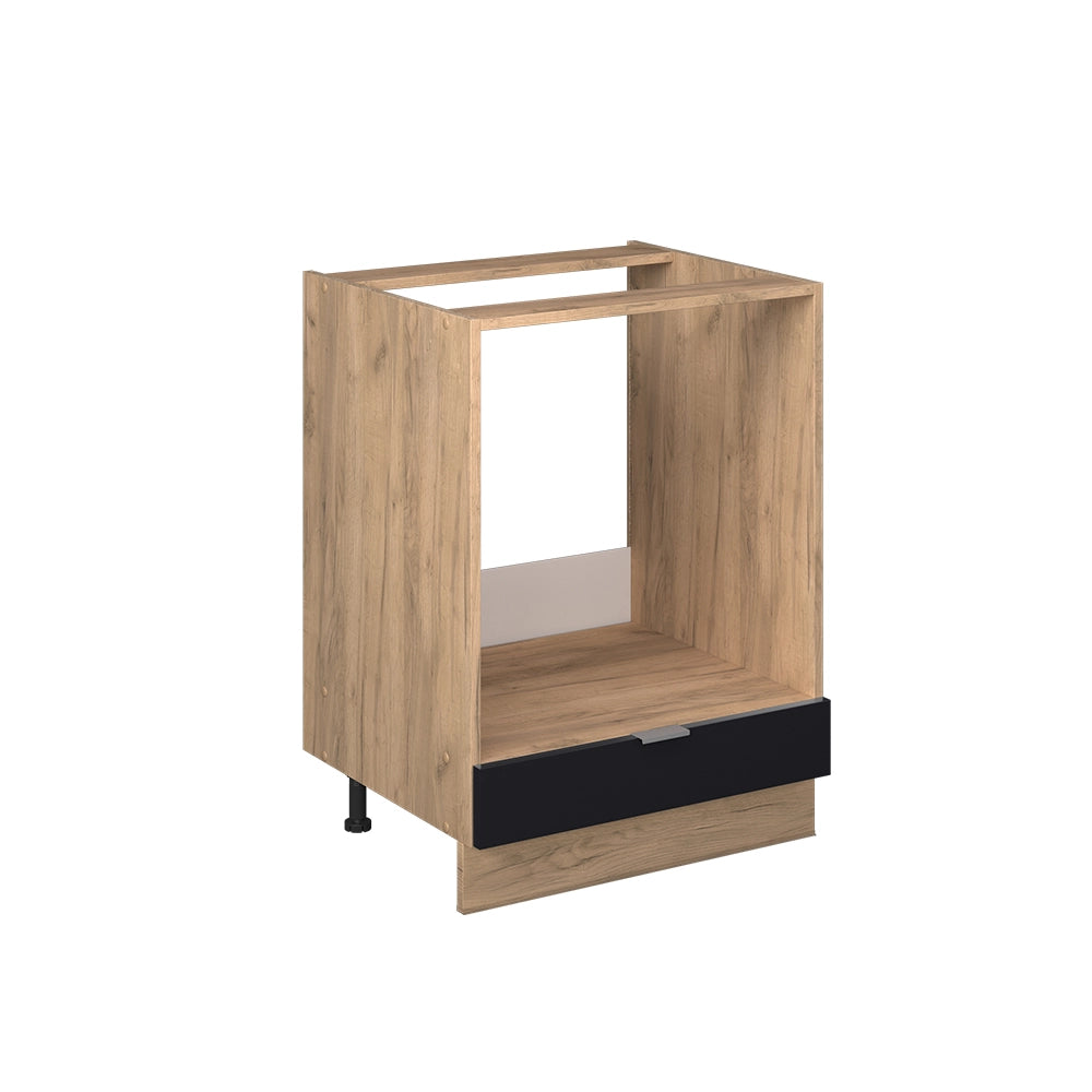 Vicco Mobile per forno da incasso Nero a righe 60 cm senza piano di lavoro