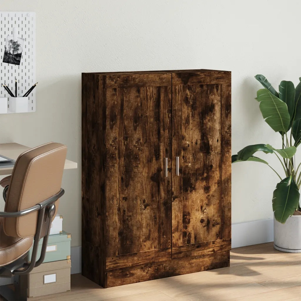 Libreria Rovere Fumo 82,5x30,5x115 cm in Legno Multistrato 833786