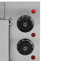 Forno Elettrico per Pizza in Acciaio Inossidabile a Doppio Ripiano Commerciale