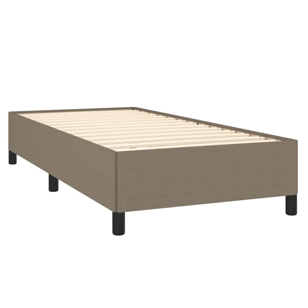 Letto singolo | Letto per adulti | Giroletto senza Materasso Tortora 100x200 cm in Tessuto