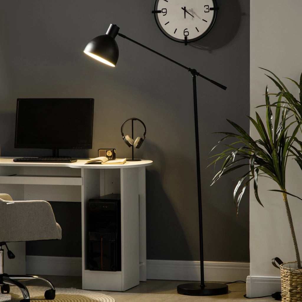 Lampada da terra a treppiede regolabile ¨C zephmum ¨C 40 W E27 nero
