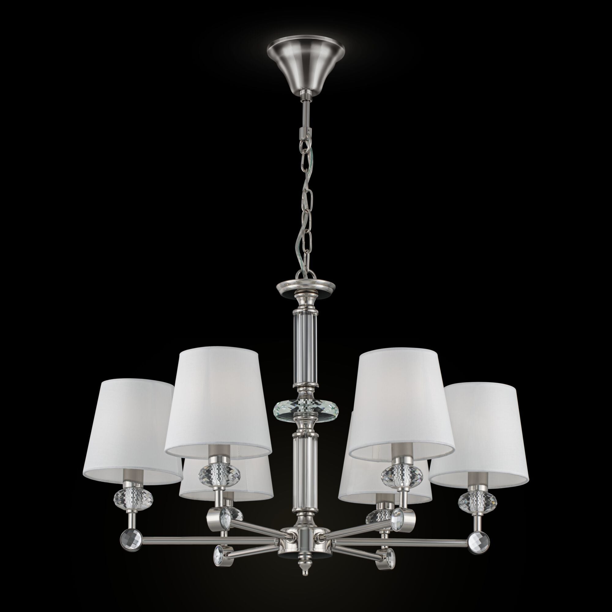 Lampadario Neoclassic in Metallo Riverside Cromo