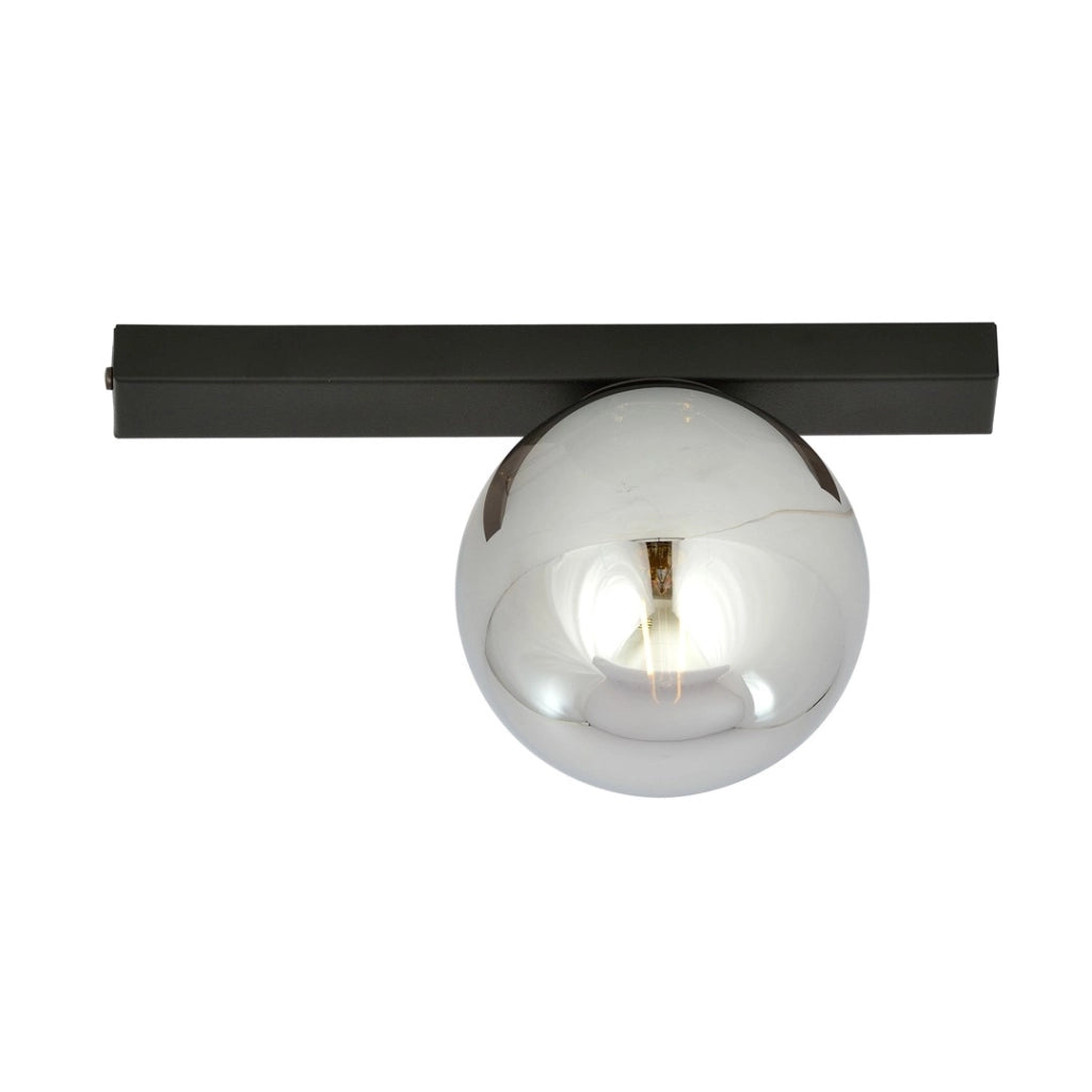 Plafoniera Emibig FIT 1 luce E14 nero/grafite 30cm