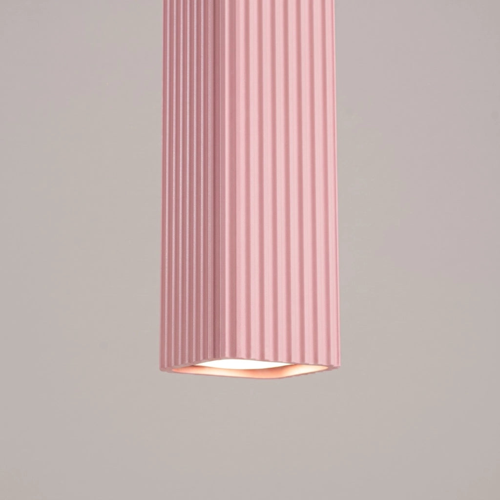 Lampada a sospensione RAYO 3L rosa