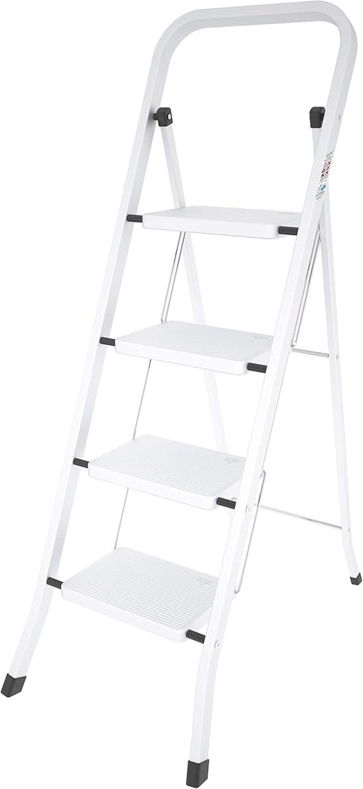 Sgabello Scala in acciaio a 4 gradini salvaspazio mod. FACTOTUM COLOMBO