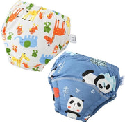 Abbigliamento per la formazione della continenza - Pantalone di allenamento in cotone - 2 pezzi - Impermeabile - Respirante - Cintura elastica