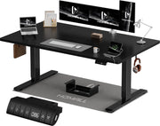 140x70 CM scrivania regolabile in altezza, scrivania da ufficio con quattro sezioni, scrivania per computer con funzione di memoria.