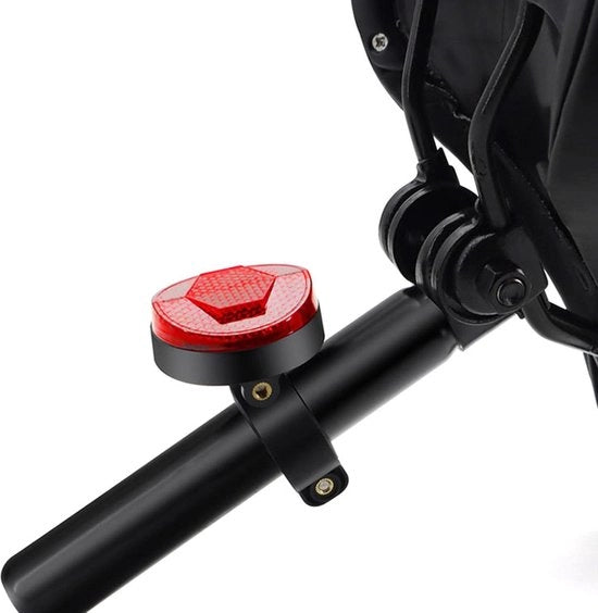 Riflettore Coda Attacco - Montanti Zadelpenna con Alloggiamento Airtag - Copertura Tracker GPS Nascosto per Bicicletta da MTB Scooter Elettrico